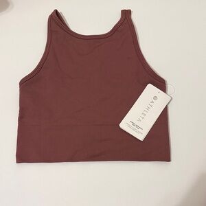 Athleta high neck ribbed tank size XS